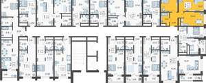 2-к квартира, вторичка, 49м2, 2/19 этаж