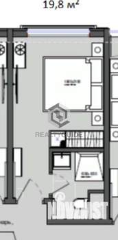 1-к квартира, вторичка, 20м2, 4/4 этаж