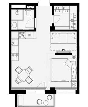 1-к квартира, вторичка, 39м2, 5/7 этаж