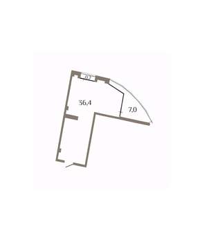 Студия квартира, вторичка, 42м2, 3/11 этаж