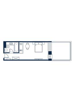 1-к квартира, вторичка, 31м2, 1/4 этаж