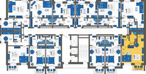 Студия квартира, строящийся дом, 35м2, 2/12 этаж