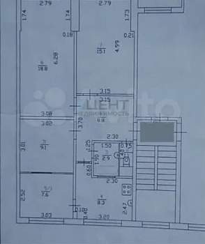 3-к квартира, вторичка, 68м2, 4/4 этаж