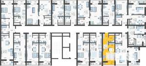 Студия квартира, вторичка, 23м2, 15/19 этаж