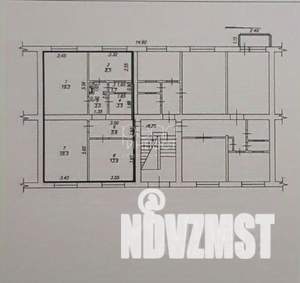 3-к квартира, вторичка, 75м2, 1/3 этаж