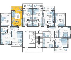 Студия квартира, вторичка, 26м2, 2/10 этаж