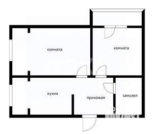 2-к квартира, вторичка, 58м2, 3/12 этаж