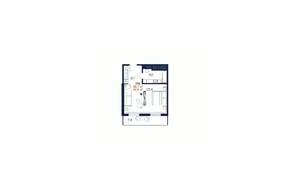 Студия квартира, строящийся дом, 47м2, 2/4 этаж