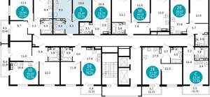 1-к квартира, вторичка, 30м2, 11/17 этаж