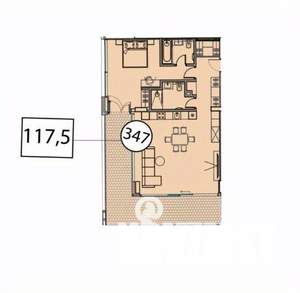 2-к квартира, вторичка, 118м2, 5/9 этаж