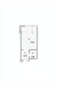 Студия квартира, вторичка, 24м2, 4/7 этаж