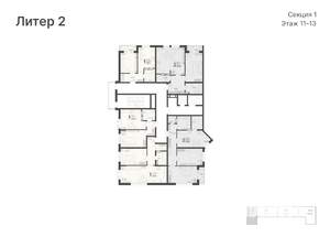 1-к квартира, вторичка, 42м2, 13/20 этаж