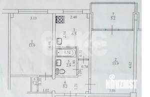 2-к квартира, вторичка, 48м2, 2/5 этаж