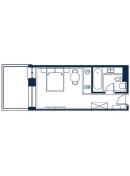 1-к квартира, строящийся дом, 30м2, 3/4 этаж
