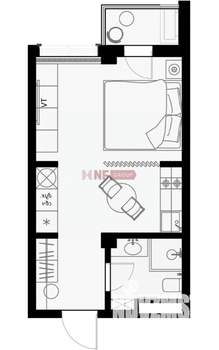 1-к квартира, вторичка, 29м2, 2/7 этаж