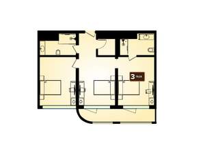 3-к квартира, вторичка, 73м2, 8/8 этаж