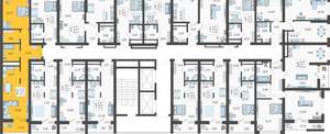 2-к квартира, вторичка, 51м2, 6/19 этаж
