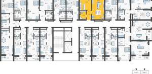 1-к квартира, вторичка, 38м2, 18/19 этаж