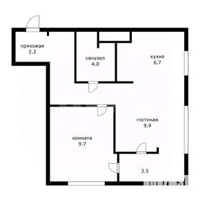 2-к квартира, вторичка, 43м2, 2/6 этаж