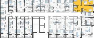 2-к квартира, вторичка, 49м2, 3/19 этаж