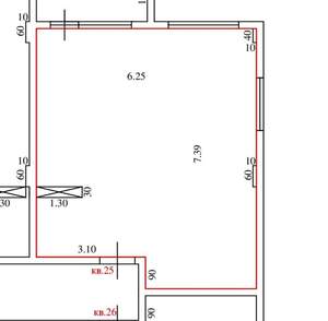 2-к квартира, вторичка, 43м2, 2/5 этаж