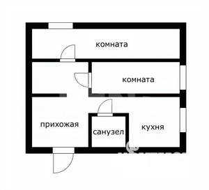 2-к квартира, вторичка, 37м2, 2/7 этаж