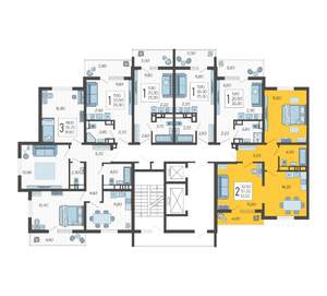 2-к квартира, вторичка, 61м2, 4/10 этаж