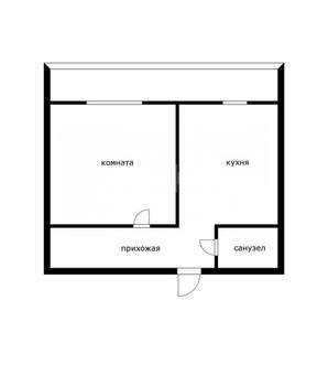 1-к квартира, вторичка, 30м2, 1/9 этаж