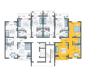 2-к квартира, вторичка, 62м2, 9/10 этаж