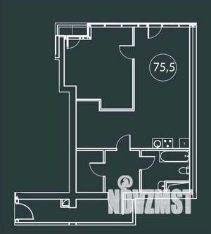 2-к квартира, вторичка, 76м2, 5/24 этаж
