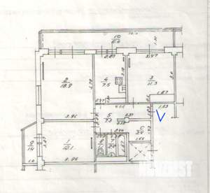 3-к квартира, вторичка, 82м2, 9/13 этаж