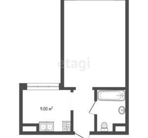 1-к квартира, вторичка, 28м2, 8/13 этаж