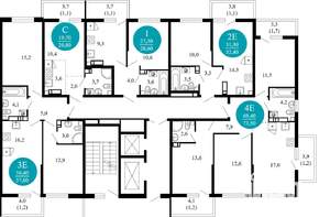 3-к квартира, вторичка, 74м2, 4/17 этаж