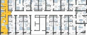 2-к квартира, вторичка, 51м2, 6/19 этаж