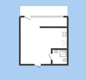 Студия квартира, вторичка, 35м2, 4/21 этаж