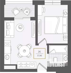 2-к квартира, вторичка, 38м2, 3/10 этаж