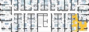 2-к квартира, вторичка, 44м2, 18/19 этаж