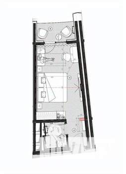 Студия квартира, вторичка, 23м2, 6/11 этаж