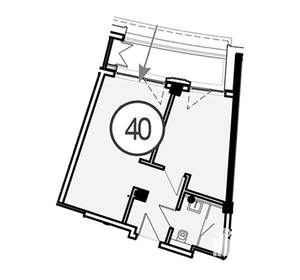 1-к квартира, вторичка, 40м2, 3/4 этаж