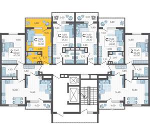 Студия квартира, вторичка, 26м2, 3/16 этаж