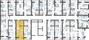 Студия квартира, вторичка, 24м2, 8/19 этаж