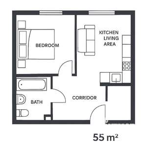 1-к квартира, вторичка, 56м2, 17/17 этаж