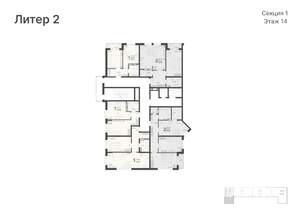 2-к квартира, вторичка, 46м2, 14/20 этаж