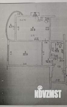 3-к квартира, вторичка, 72м2, 9/16 этаж