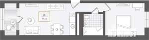 2-к квартира, вторичка, 47м2, 2/10 этаж