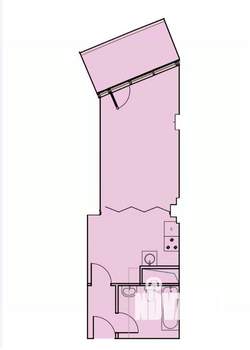 1-к квартира, вторичка, 46м2, 23/24 этаж