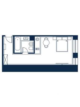 1-к квартира, строящийся дом, 31м2, 2/4 этаж