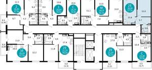 1-к квартира, вторичка, 38м2, 8/17 этаж