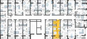 Студия квартира, вторичка, 24м2, 5/19 этаж