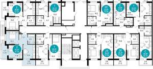 2-к квартира, вторичка, 44м2, 1/17 этаж